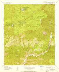 Keller Peak 1953 topographic map preview
