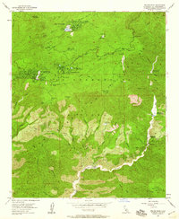 Keller Peak 1953 topographic map thumbnail