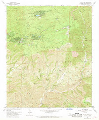Keller Peak 1967 topographic map preview