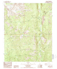 Kern Lake 1988 topographic map thumbnail