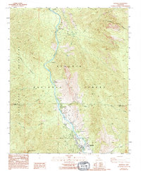 Kernville 1986 topographic map thumbnail