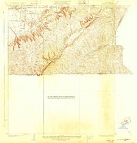 La Brea 1928 topographic map preview