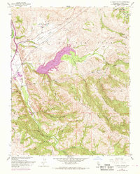 La Costa Valley 1968 topographic map thumbnail