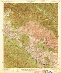 La Crescenta 1939 topographic map thumbnail