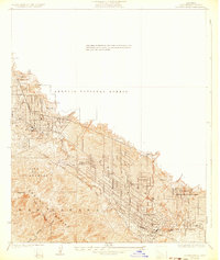 La Crescenta 1928 topographic map thumbnail