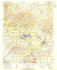 La Habra 1950 topographic map thumbnail