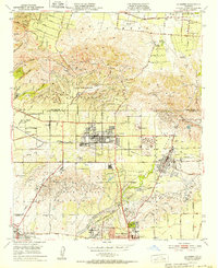 La Habra 1952 topographic map thumbnail