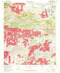 La Habra 1964 topographic map thumbnail