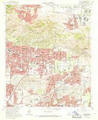 La Habra 1964 topographic map thumbnail