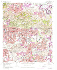 La Habra 1964 topographic map thumbnail