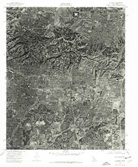 La Habra 1974 topographic map thumbnail