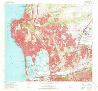 La Jolla 1967 topographic map thumbnail