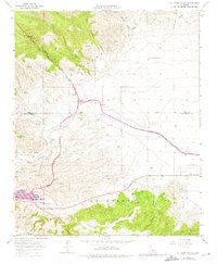 La Liebre Ranch 1965 topographic map thumbnail