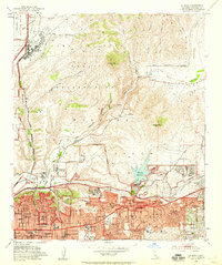 La Mesa 1953 topographic map thumbnail