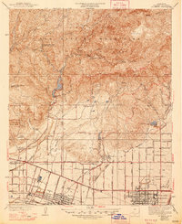 La Verne 1940 topographic map thumbnail