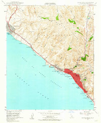 Laguna Beach 1948 topographic map thumbnail