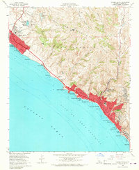 Laguna Beach 1965 topographic map thumbnail