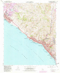 Laguna Beach 1965 topographic map thumbnail
