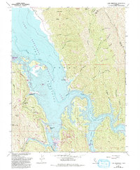 Lake Berryessa 1959 topographic map thumbnail