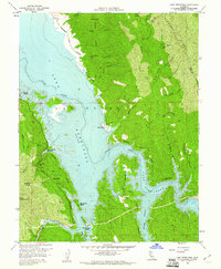 Lake Berryessa 1959 topographic map thumbnail
