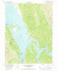 Lake Berryessa 1959 topographic map thumbnail