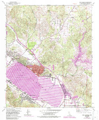 Lake Elsinore 1953 topographic map thumbnail