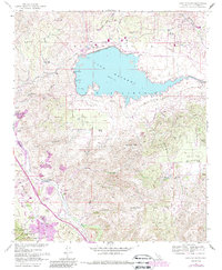 Lake Mathews 1967 topographic map thumbnail