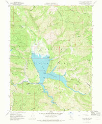 Lake Pillsbury 1967 topographic map thumbnail