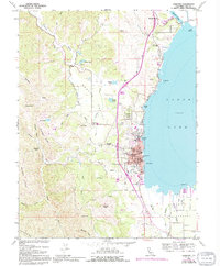 Lakeport 1958 topographic map thumbnail