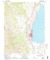 Lakeport 1958 topographic map thumbnail