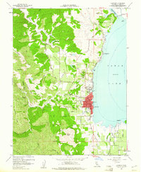 Lakeport 1958 topographic map thumbnail