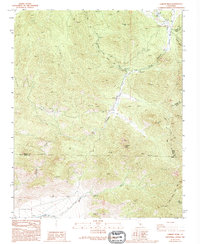 Lamont Peak 1986 topographic map thumbnail