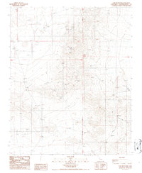 Lane Mountain 1986 topographic map thumbnail
