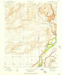 Lanes Bridge 1946 topographic map thumbnail