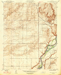 Lanes Bridge 1947 topographic map thumbnail