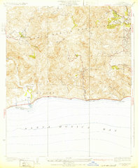 Las Flores 1932 topographic map thumbnail