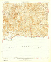 Las Flores 1932 topographic map thumbnail