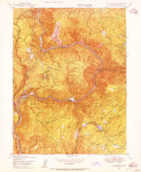 Las Plumas 1948 topographic map thumbnail