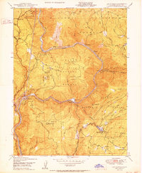 Las Plumas topographic map thumbnail