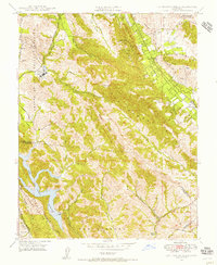 Las Trampas Ridge 1947 topographic map thumbnail
