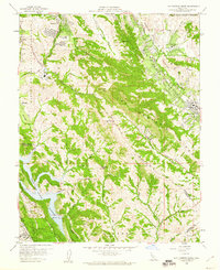 Las Trampas Ridge 1959 topographic map thumbnail