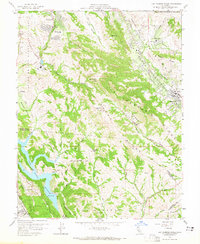 Las Trampas Ridge 1959 topographic map thumbnail