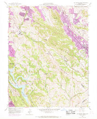 Las Trampas Ridge 1959 topographic map thumbnail