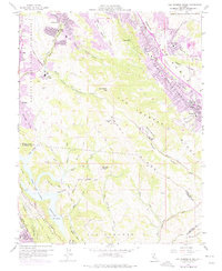 Las Trampas Ridge 1959 topographic map thumbnail