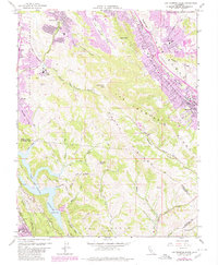 Las Trampas Ridge 1959 topographic map thumbnail