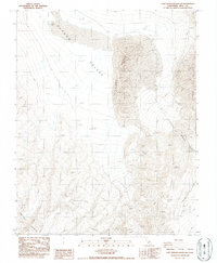 Last Chance Range SW 1987 topographic map preview