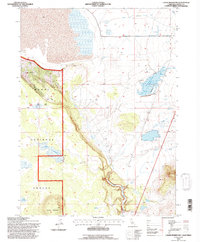 Lauer Reservoir 1993 topographic map thumbnail