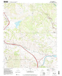 Lebec 1991 topographic map preview