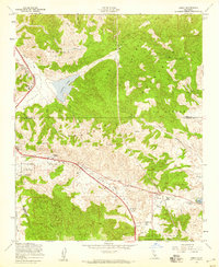 Lebec 1958 topographic map preview