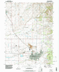 Lincoln 1992 topographic map thumbnail